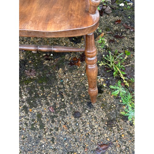 4 - VINTAGE LOCALLY MADE GRANDFATHER CHAIR
63 X 55 X 115CM