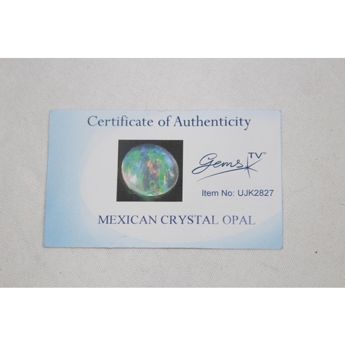 889 - BOXED MEXICAN CRYSTAL OPAL