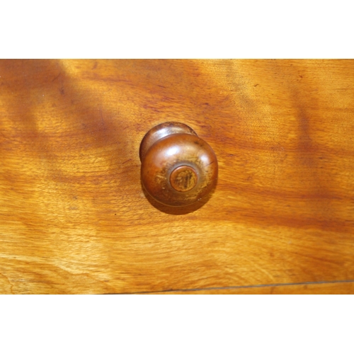 10 - EDWARDIAN WALNUT CHEST OF DRAWERS  5/3
117 X 55 X 118CM