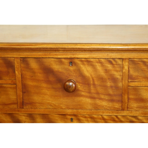 10 - EDWARDIAN WALNUT CHEST OF DRAWERS  5/3
117 X 55 X 118CM