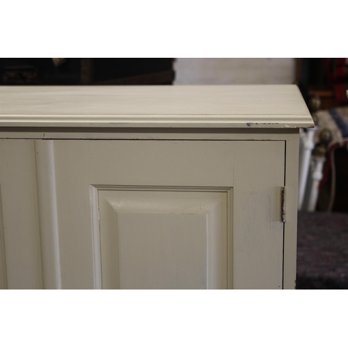 52 - 2 X PAINTED PINE CHILDS WARDROBES 
80 X 55 X 135CM