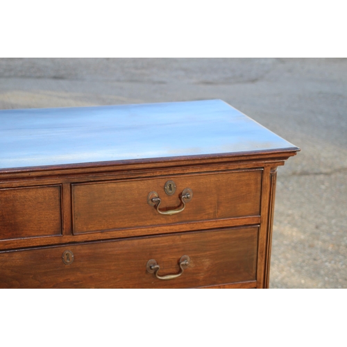 82 - GEORGIAN 2/3 CHEST OF DRAWERS 
112 X 56 X 95CM