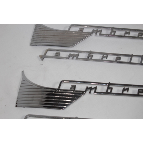 927 - QUANTITY OF LAMBRETTA CHROME INSIGNIA