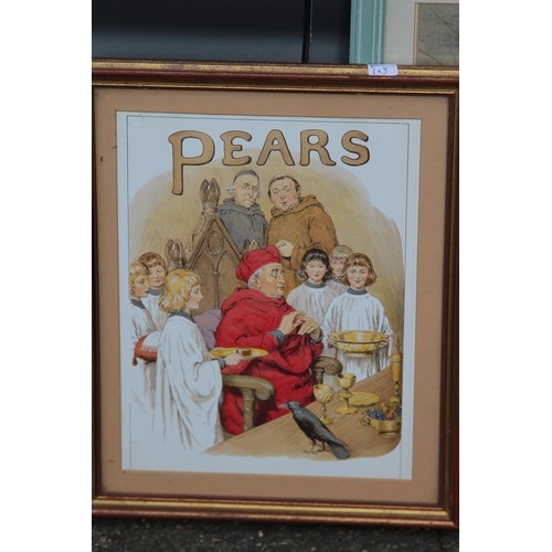 67 - ENO ADVERTISING PRINT AND 2 PEAR PRINTS
35 x 46CM