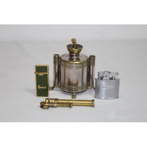 549 - QUANTITY OF VINTAGE TABLE & POCKET LIGHTERS INC ONE FROM HARRODS