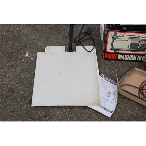 599 - 3 X VINTAGE PROJECTORS - KOPYRITE, PRINZ MAGNON AND KODAD BROWNIE 8MM