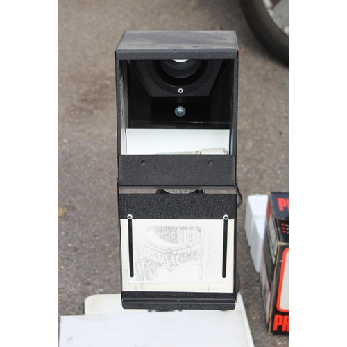 599 - 3 X VINTAGE PROJECTORS - KOPYRITE, PRINZ MAGNON AND KODAD BROWNIE 8MM