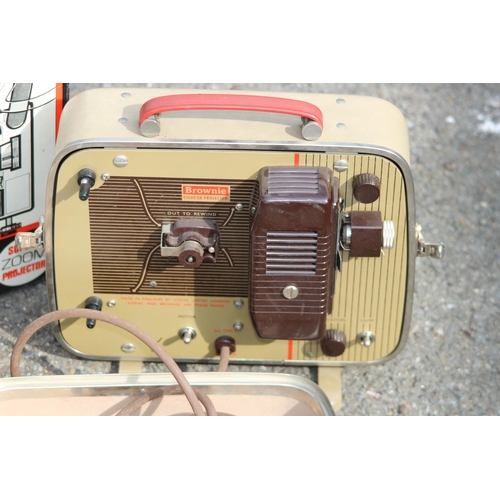 599 - 3 X VINTAGE PROJECTORS - KOPYRITE, PRINZ MAGNON AND KODAD BROWNIE 8MM