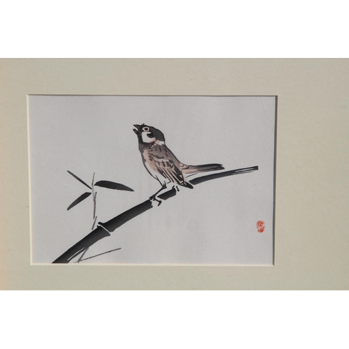 76 - 2 ORIENTAL WATERCOLOURS AND A SILK SCREEN PRINT
54 X 48CM