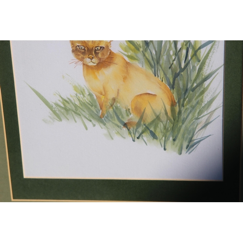 76 - 2 ORIENTAL WATERCOLOURS AND A SILK SCREEN PRINT
54 X 48CM