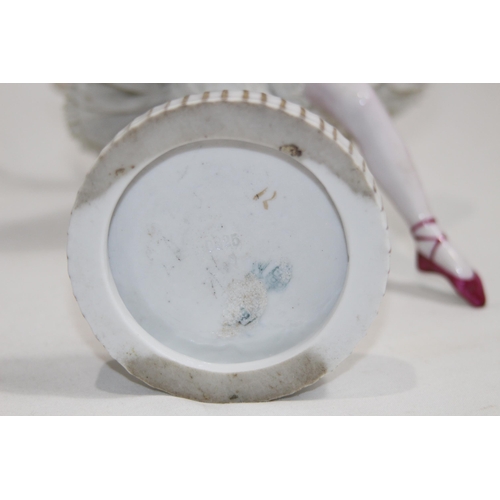 518 - DRESDEN FIGURINE OF A BALLERINA 
26CM