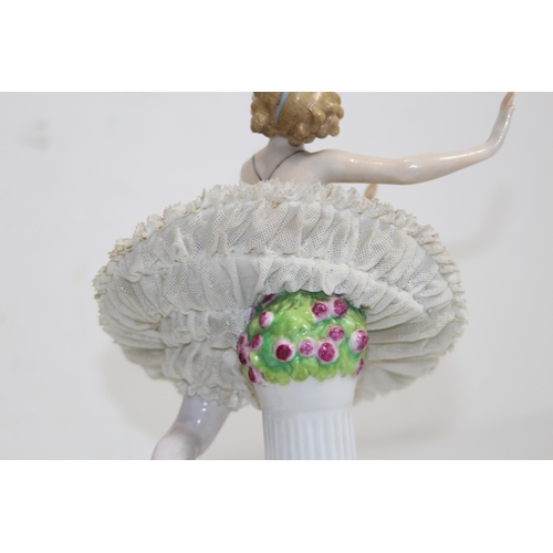 518 - DRESDEN FIGURINE OF A BALLERINA 
26CM