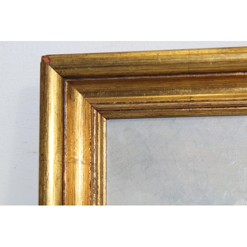 94 - OIL PAINTING OF DAWN RIVER SCENE IN GILT FRAME
33 X 28CM