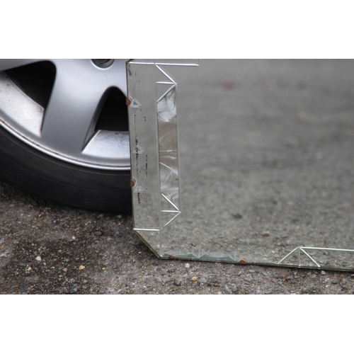 104 - THREE MISCELLANEOUS MIRRORS
70 X 50CM