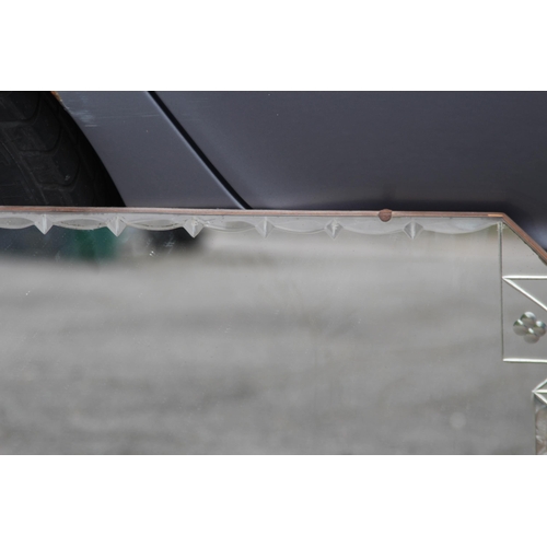 104 - THREE MISCELLANEOUS MIRRORS
70 X 50CM