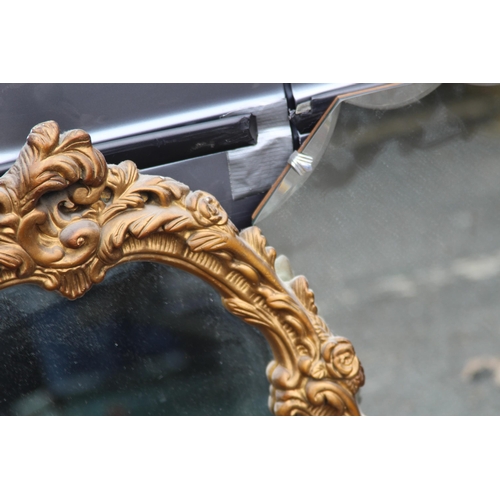 104 - THREE MISCELLANEOUS MIRRORS
70 X 50CM