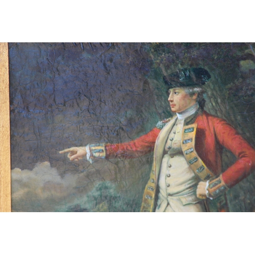 114 - ORNATELY FRAMED PICTURE ON BOARD