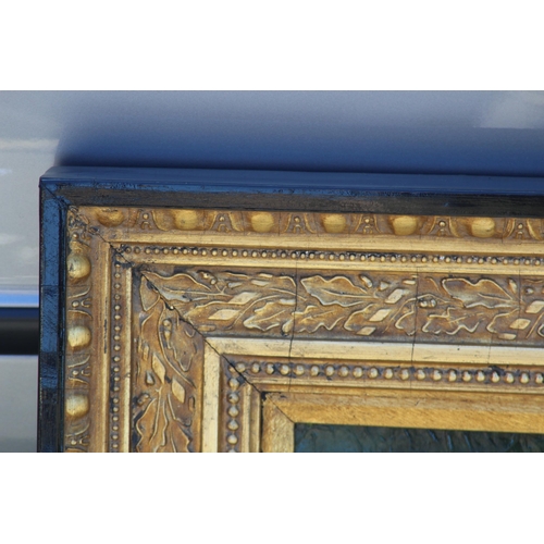 114 - ORNATELY FRAMED PICTURE ON BOARD