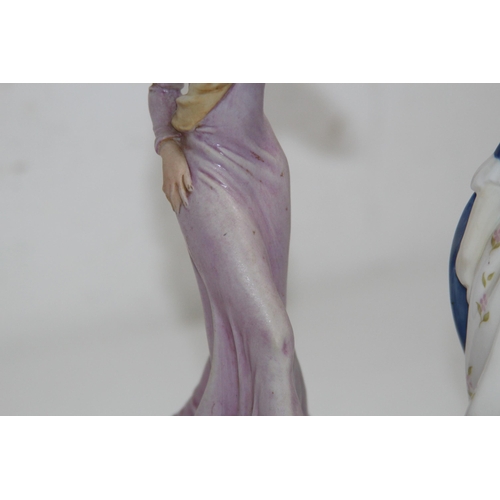 530 - ROYAL DOULTON FIGURINE ALISON AND ONE OTHER
22CM