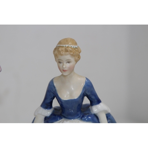 530 - ROYAL DOULTON FIGURINE ALISON AND ONE OTHER
22CM