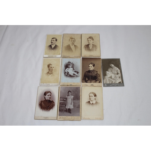 569 - COLLECTION OF 19TH CENTURY STUDIO PHOTOGRAPHS FROM TORONTO CANADA, BUCHAREST HUNGARY AND KINGS LYNN,... 