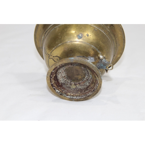 578 - TWO EASTERN BRASS INCENSE BOWLS 
11 X 11CM