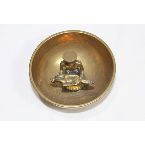 578 - TWO EASTERN BRASS INCENSE BOWLS 
11 X 11CM
