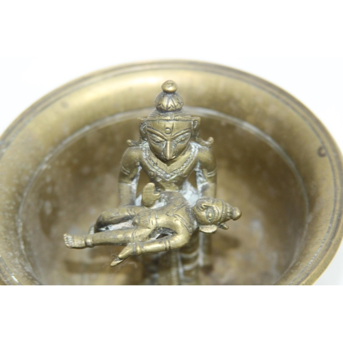 578 - TWO EASTERN BRASS INCENSE BOWLS 
11 X 11CM