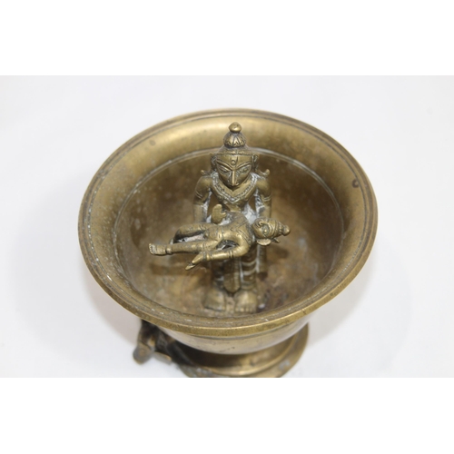 578 - TWO EASTERN BRASS INCENSE BOWLS 
11 X 11CM