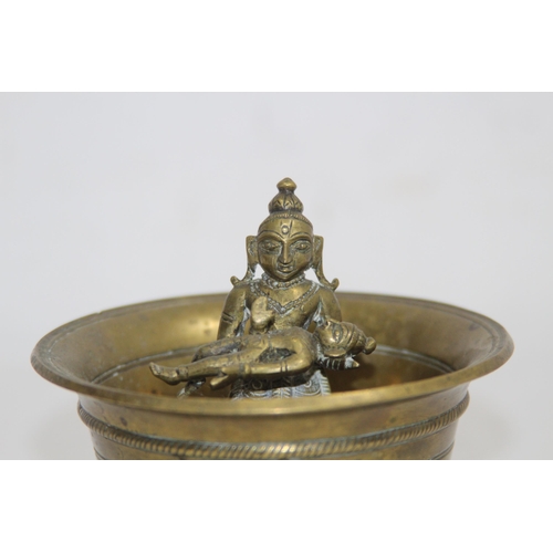 578 - TWO EASTERN BRASS INCENSE BOWLS 
11 X 11CM