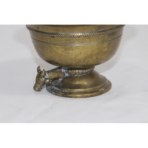578 - TWO EASTERN BRASS INCENSE BOWLS 
11 X 11CM