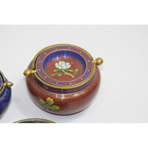 579 - QUANTITY OF INTERESTING CLOISONNÉ x3
