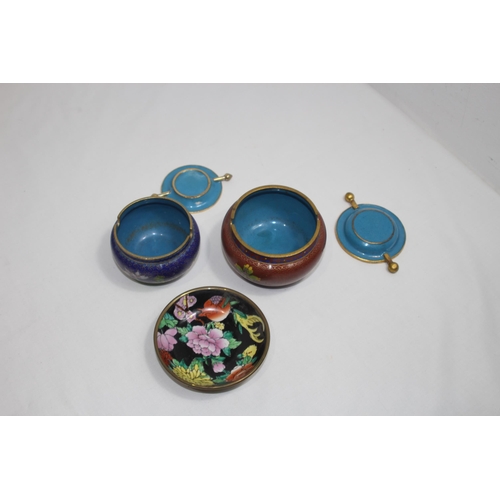 579 - QUANTITY OF INTERESTING CLOISONNÉ x3