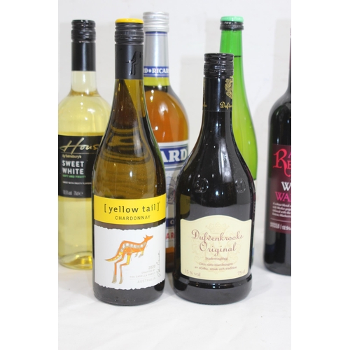 634 - 8 BOTTLES OF VARIOUS WINE