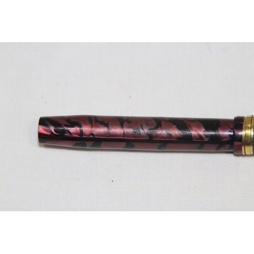 583 - TWO 14CT GOLD NIB CONWAY STEWART FOUNTAIN PENS