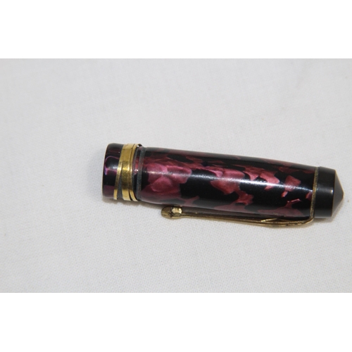 583 - TWO 14CT GOLD NIB CONWAY STEWART FOUNTAIN PENS