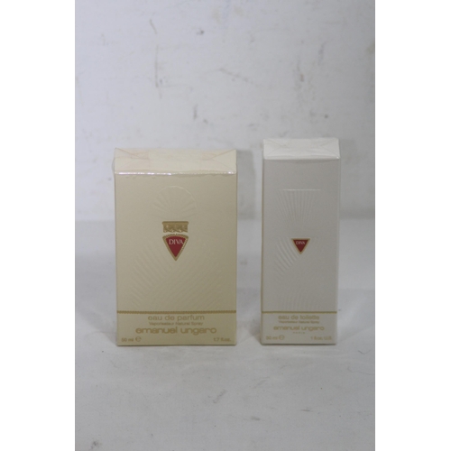 585 - TWO SEALED BOTTLES OF EMANUEL UNGARO DIVA PERFUMES