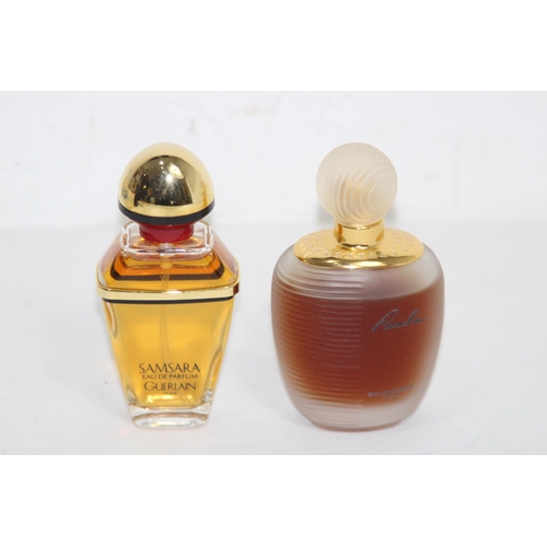 587 - BOTTLE OF VINTAGE SAMSARA AND RUMBA PERFUME