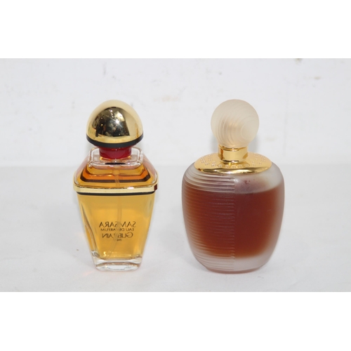587 - BOTTLE OF VINTAGE SAMSARA AND RUMBA PERFUME
