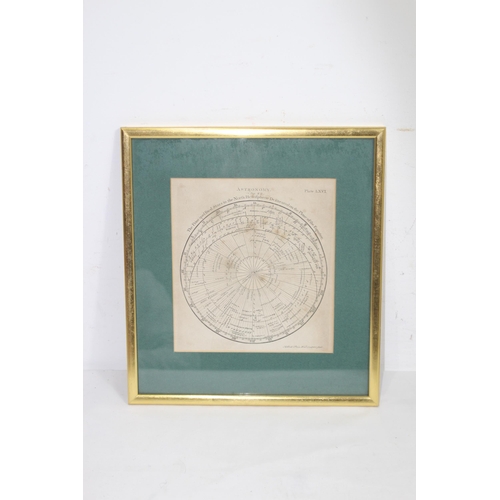 117 - PAIR OF BELL SCULPTURE PRINTED PLATES OF FIXED STARS FROM THE NORTHERN AND SOUTHERN HEMISPHERE 
34 X... 