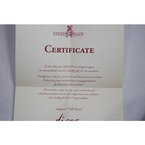 650 - STEIFF CLUB BEAR 1999
10CM
