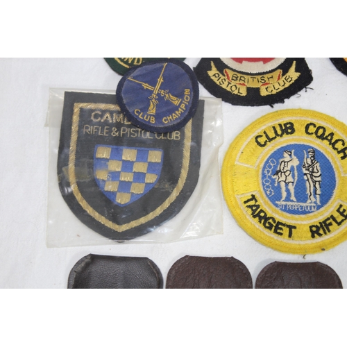 COLLECTION OF SHOOTING CLOTH PATCHES