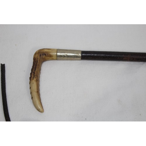TWO VINTAGE RIDING CROPS