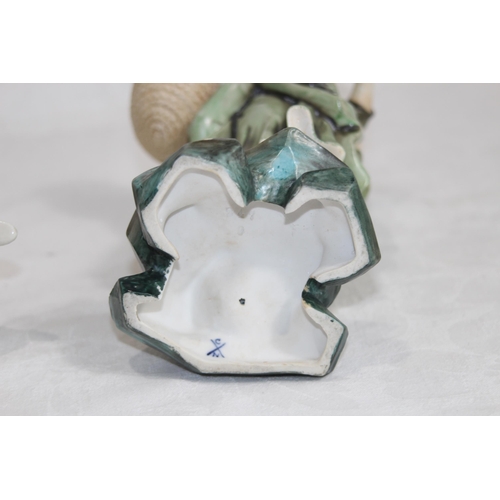 164 - ROYAL DUX STYLE FIGURE AND TWO OTHERS 
30CM