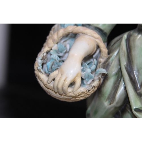 164 - ROYAL DUX STYLE FIGURE AND TWO OTHERS 
30CM