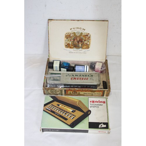 263 - WRITING AND DRAWING SET WITH ACCESSORIES