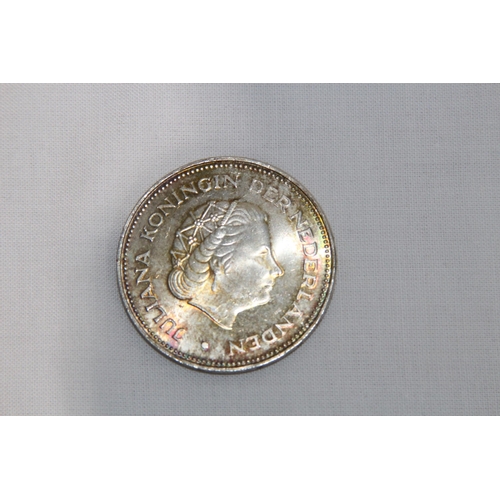 799 - TWO QUEEN JULIANA COMMEMORATIVE COINS