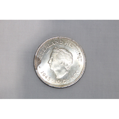 799 - TWO QUEEN JULIANA COMMEMORATIVE COINS