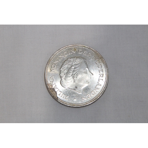 799 - TWO QUEEN JULIANA COMMEMORATIVE COINS