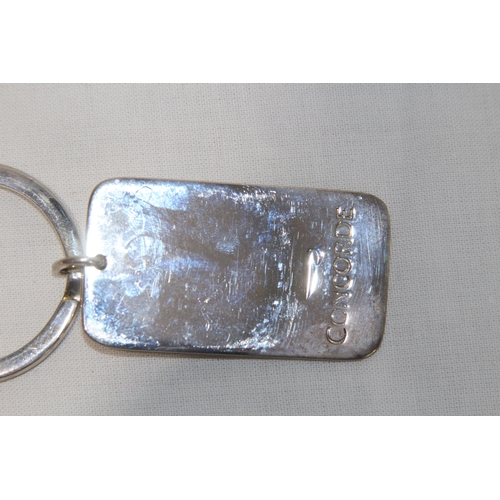 834 - BOXED SILVER LINKS OF LONDON CONCORDE KEYRING
29.84G